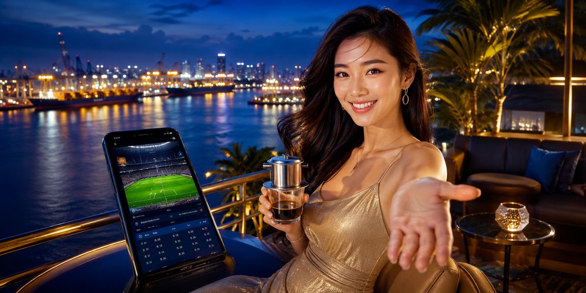 Người dùng Sài Gòn thưởng thức cà phê và theo dõi cá cược thể thao trực tuyến
